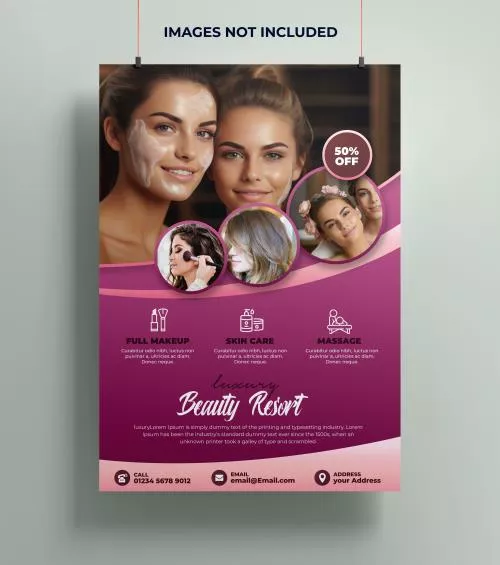 فایل PSD پوستر محصولات زیبایی 27816