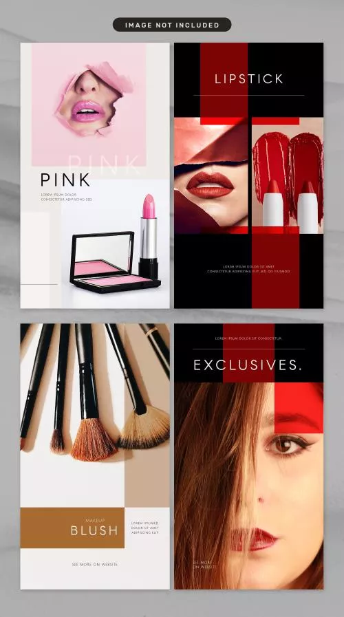 فایل PSD استوری شبکه‌های اجتماعی با تم شیک و مد روز 27833