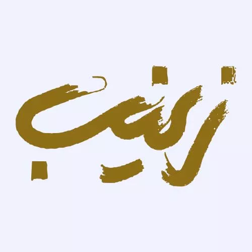 وکتور EPS خطاطی نام زینب ، نام عربی حضرت بی بی سیده زینب 27880