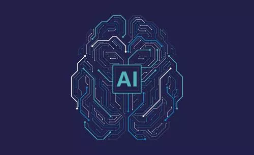 وکتور EPS تراشه هوش مصنوعی مغز با پس زمینه مدار چاپی ، مفهوم آینده‌نگرانه ، پس زمینه فناوری پیشرفته 28073