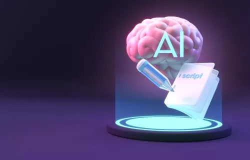 عکس با کیفیت تصویر سه بعدی هوش مصنوعی در حال نوشتن 28101