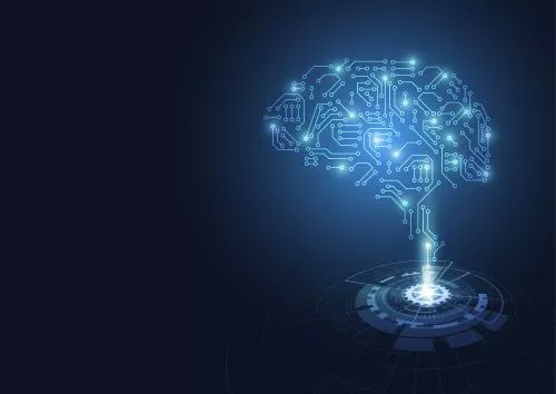 وکتور EPS مدار مغز با مفهوم هوش مصنوعی 28132