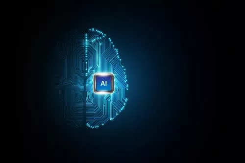 وکتور EPS مغز با مدار های الکتریکی با مفهوم هوش مصنوعی و تکنولوژی 28146