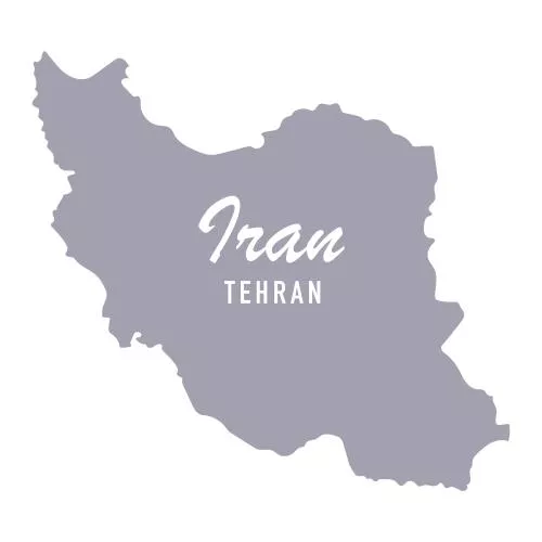 وکتور EPS نقشه ایران با برچسب تهران وکتور ایلستریشن 28776