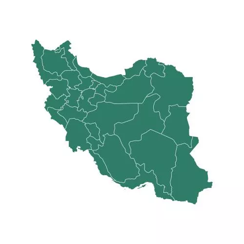 وکتور EPS وکتور نقشه ایران نرم سبز زوج با پس زمینه شفاف 28811