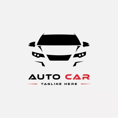 وکتور EPS لایه باز لوگو ماشین اسپرت از روبرو 21148