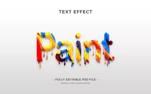 افکت متن ذوب فایل PSD لایه باز 21171