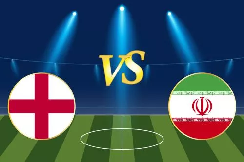 قالب مسابقات جام جهانی فیفا قطر 2022 مرحله گروهی انگلیس و ایران با زمینه فوتبال 21178