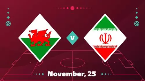 وکتور مسابقات جام جهانی فیفا قطر 2022 مرحله گروهی ایران و ولز با زمینه فوتبال 21187