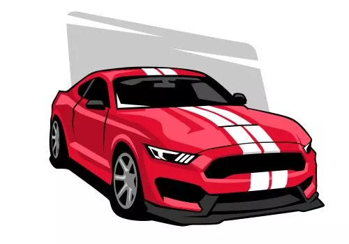 وکتور EPS لوگوی ماشین ورزشی 26266