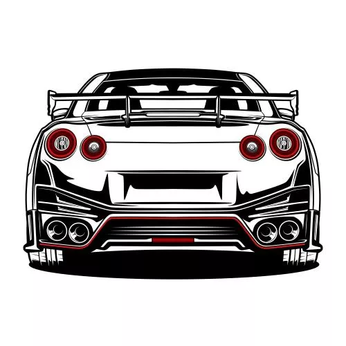 وکتور EPS ماشین اسپرت ژاپنی دست کشیده 26297