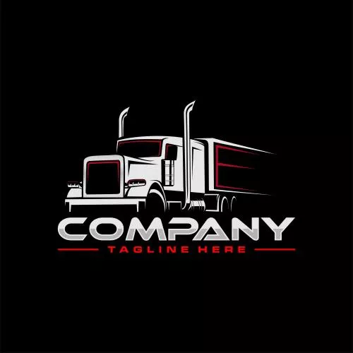 وکتور EPS لوگوی کامیون و تریلر رایگان 26342
