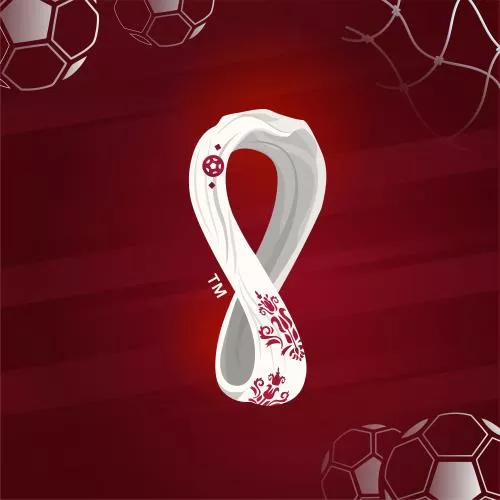 آرم جام جهانی فیفا قطر 2022 وکتور تلطیف شده و جدا شده از زمینه 21194