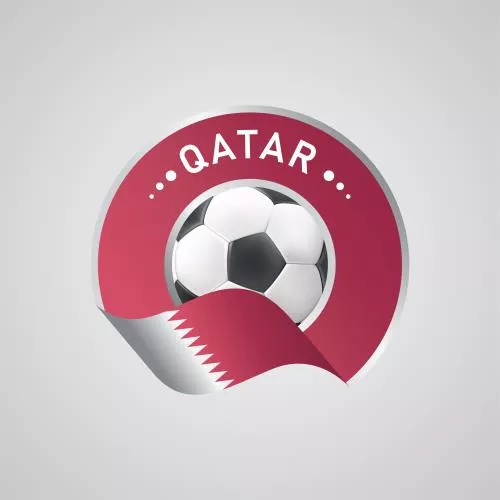 آرم جام جهانی فیفا قطر 2022 وکتور تلطیف شده و جدا شده از زمینه 21195