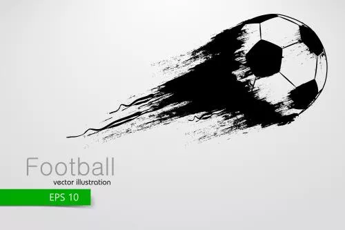 وکتور رایگان EPS لایه باز طرح گرافیکی فوتبالی شامل توپ فوتبال 21227