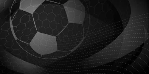 وکتور EPS لایه باز طرح گرافیکی فوتبالی شامل توپ فوتبال با تم مشکی و خاکستری 21231