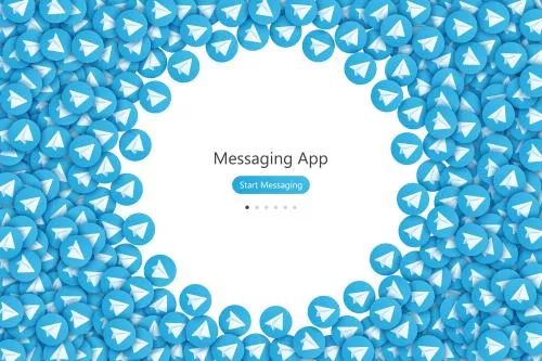 وکتور طراحی رابط کاربری ux اپلیکیشن پیام رسان تلگرام telegram 21300