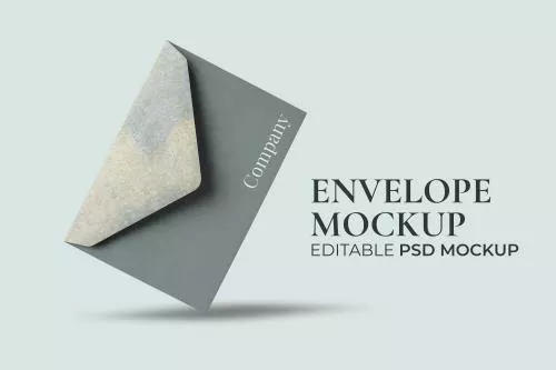 موکاپ فتوشاپ پاکت دعوت نامه و پاکت نامه شرکتی قابل ویرایش فایل PSD 21342