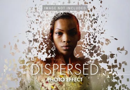 افکت رایگان فتوشاپ تصویر پراکنده فایل PSD لایه باز 21388