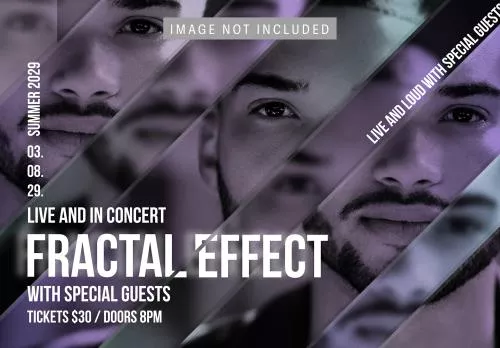 فایل PSD رایگان افکت تصویر فراکتال 21390