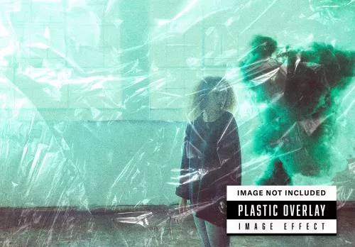 فایل PSD رایگان افکت تصویر با روکش پلاستیکی 21392