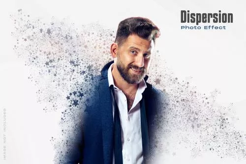 قالب افکت عکس پراکنده فایل PSD لایه باز 21399