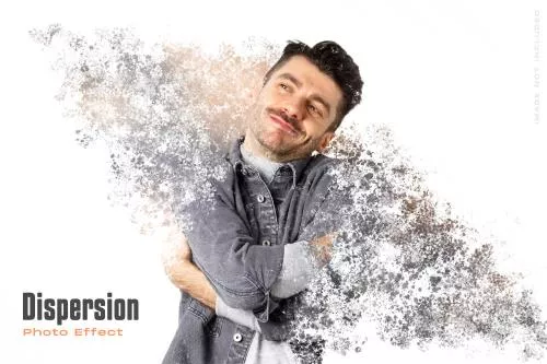 قالب افکت عکس پراکنده فایل PSD لایه باز 21400