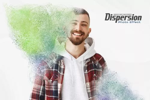 قالب افکت عکس پراکنده فایل PSD لایه باز 21402