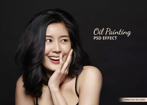 افکت psd نقاشی رنگ روغن 21404