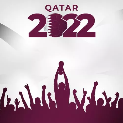 وکتور انتزاعی جام جهانی فوتبال 2022 قطر با پس زمینه گرایش های جام جهانی قطر 2022 وکتور لایه باز