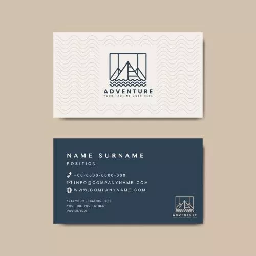 وکتور EPS لایه باز کارت ویزیت لاکچری کرم و خاکستری تیره شامل المان های تزئینی به همراه جای لوگو و نام برند و اطلاعات شخصی  21516