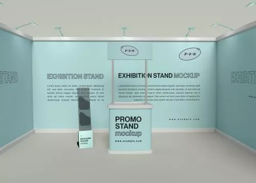 موکاپ قرفه نمایش گاه فایل PSD لایه باز 21535