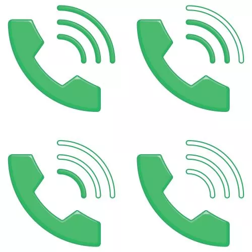 وکتور EPS صدای زنگ تلفن در حال صحبت کردن 30755