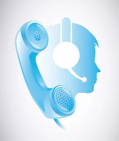 وکتور EPS تصویر وکتور طراحی مرکز تماس با پس زمینه خاکستری 30815