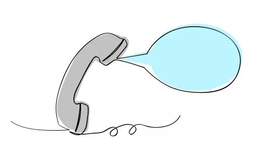 وکتور EPS کابل تلفن حباب گفتگو چت لاین آرت ساده پیوسته وکتور اسکچ doodle 30818