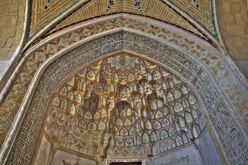 عکس نقاشی های دیواری در مسجد شهر کاشان ایران 20879