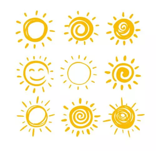 کالکشن وکتور های غروب آفتاب برای طرح های تابستانی 20938