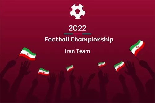 وکتور تصویر زمینه جام جهانی فوتبال 2022 وکتور پرچم های تیم ملی ایران 20961