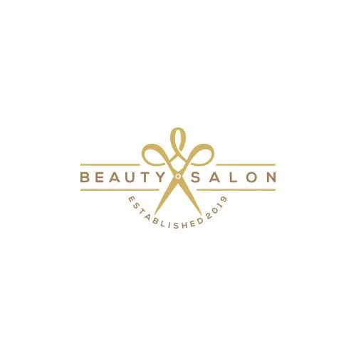 وکتور لوگو و آرم سالن آرایش مو شامل المان قیچی فایل EPS لایه باز 21058
