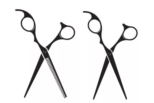 وکتور قیچی آرایشگاه حرفه ای فایل EPS لایه باز 21060