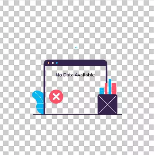 فایل PSD مفهوم تصویرسازی بدون داده با پیام خطای پایگاه داده خالی و سرور قطع شده 29861