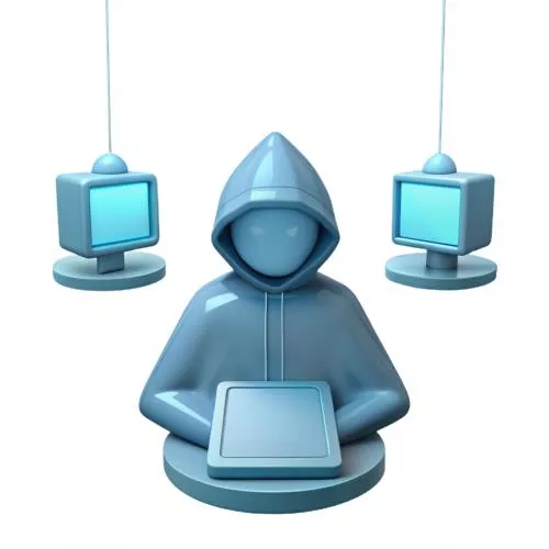 فایل PSD ربات آبی با سپر آبی روی سر 29885