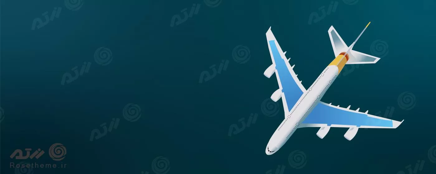 وکتور EPS لایه باز طرح گرافیکی هواپیما با پس زمینه تیره مناسب بنر یا پوستر 21984