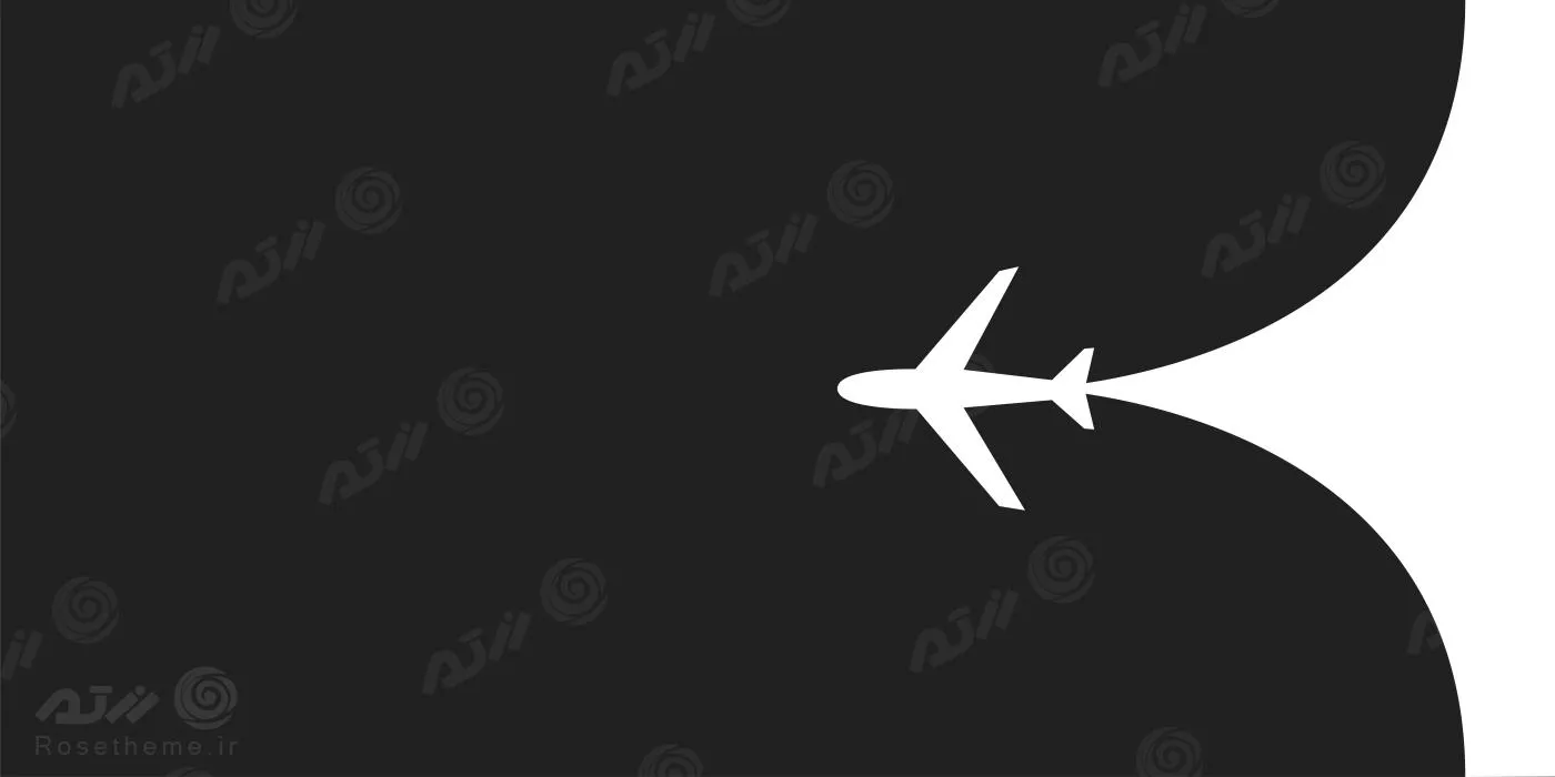 وکتور EPS لایه باز طرح گرافیکی هواپیما با پس زمینه مشکی 22011