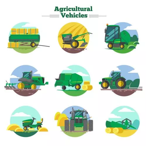 وکتور وسایل نقلیه کشاورزی 22106