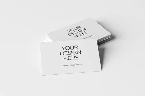 موکاپ PSD لایه باز کارت ویزیت سفید رنگ قابل ویرایش 21643