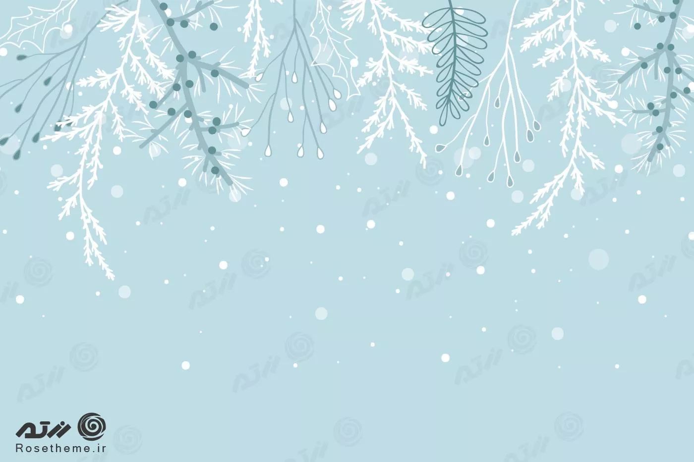 وکتور EPS و Ai لایه باز از زمستان و دانه های برف و جا برای نوشتن مناسب بنر و پوستر  22277