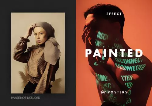 افکت رایگان فتوشاپ عکس نقاشی شده برای پوستر 21698