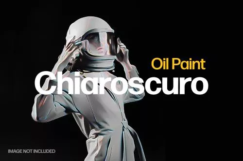 افکت PSD عکس رنگ روغن تیره 21699