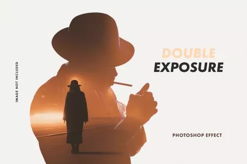 افکت فتوشاپ psd با نوردهی دوگانه 21705